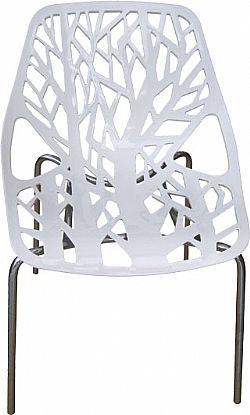Καρέκλα πλαστική  Λευκή με μεταλλική βάση 93484174