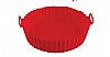 ΦΟΡΜΑ Σιλικόνης Στρογγυλή Κόκκινη για Φριτέζα Αέρος 20x6,5cm RAF CK10-262