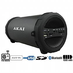 ΗΧΕΙΟ Φορητό Bluetooth με ραδιόφωνο USB, Aux-In και κάρτα SD 10 W AKAI ABTS-11B