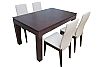 ΣΕΤ Τραπεζαρία Οξιάς Τραπέζι με 4 Καρέκλες Walnut BLIUMI 1019-1026 IN