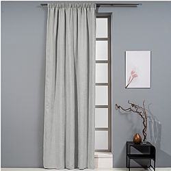 Κουρτίνα Suede 140x270cm, 130gsm, γκρι, με τρέσα, Artisti Italiani AI-IR-10702