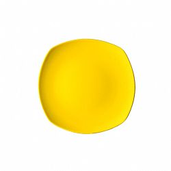 Πιάτο ρηχό κεραμικό 24x24cm, με ενισχυμένη αντοχή στο ξεφλούδισμα, κίτρινο συσκευασία 12 τεμαχίων DULCETTI NATIVE-Q24-YE