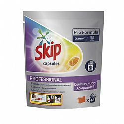 Πακέτο 46 professional κάψουλες πλυντηρίων ρούχων, 3 σε 1, New pro formula, SKIP 101109392