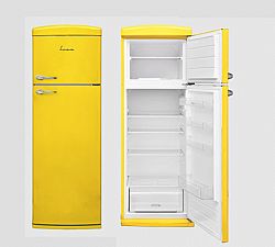 ΨΥΓΕΙΟ ΔΙΠΟΡΤΟ Ύψους 179cm RETRO YELLOW FRAM FDD-VRR311YLE++
