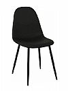 CELINA Καρέκλα Μέταλλο Βαφή Μαύρo, Pvc Μαύρο 45x54x85cm Woodwell ΕΜ907,4ΜP