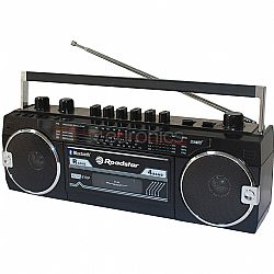 Roadstar Φορητό Ηχοσύστημα RCR-3025EBT με Bluetooth / USB / Κασετόφωνο / Ραδιόφωνο σε Μαύρο Χρώμα