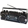 Roadstar Φορητό Ηχοσύστημα RCR-3025EBT με Bluetooth / USB / Κασετόφωνο / Ραδιόφωνο σε Μαύρο Χρώμα