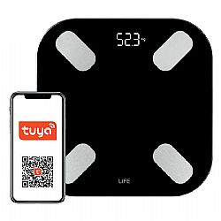 Bluetooth TUYA Smart γυάλινη ψηφιακή ζυγαριά μπάνιου LIFE FIT SMART BT 221-0414