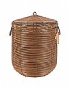 Καλάθι με καπάκι εξ.χώρου ανακ.rattan φυσικό 40Χ45 ATMOSPHERA 06.8421010401