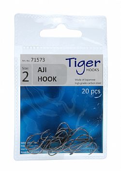 AJI ΗΟΟΚ BLACK NICKELED (20pcs) 2 71571-2