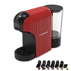 ΚΑΦΕΤΙΕΡΑ Espresso με Κάψουλες 7 σε 1 20bar 1400W Κόκκινη CROWN CCM-1532R