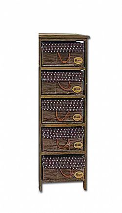 ΣΥΡΤΑΡΙΕΡΑ με 5 Συρτάρια 40x29x89cm NEWEST 1308-5K