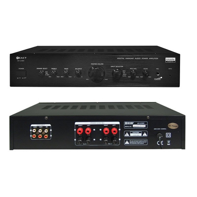 ΕΝΙΣΧΥΤΗΣ Stereo Karaoke 2Χ60W Koda AV-2305B ΕΝΙΣΧΥΤΗΣ Stereo Karaoke 2Χ60W Koda AV-2305B