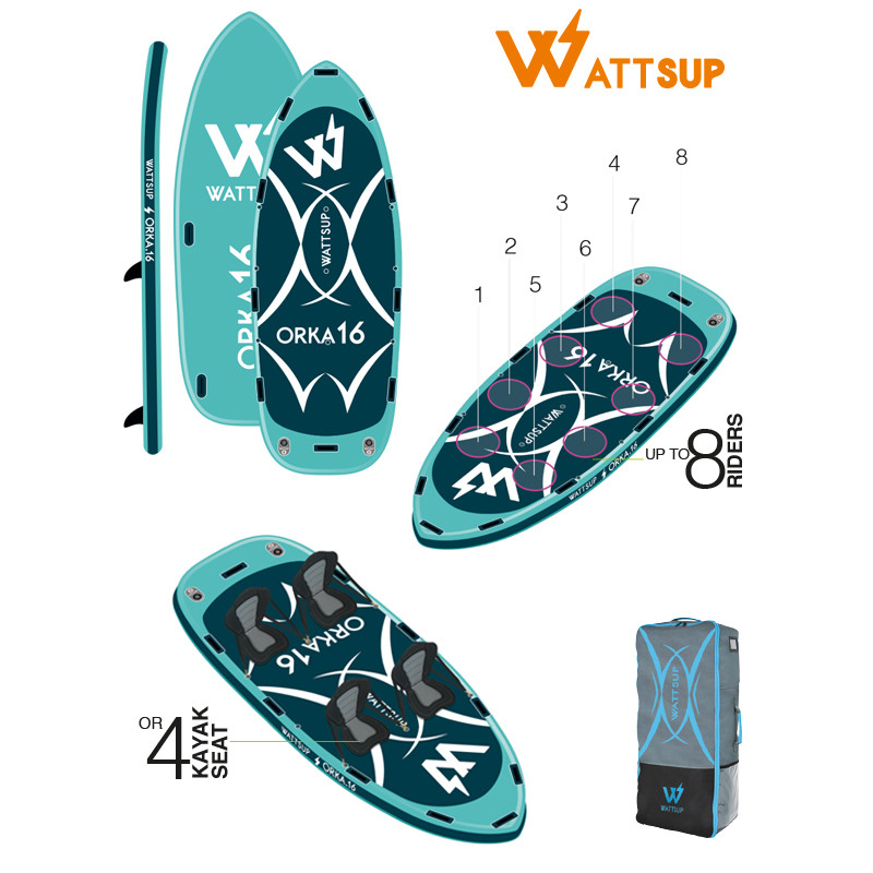ΣΑΝΙΔΑ Φουσκωτή SUP 487cm WATTSUP Orca 16 ΣΑΝΙΔΑ Φουσκωτή SUP 487cm WATTSUP Orca 16