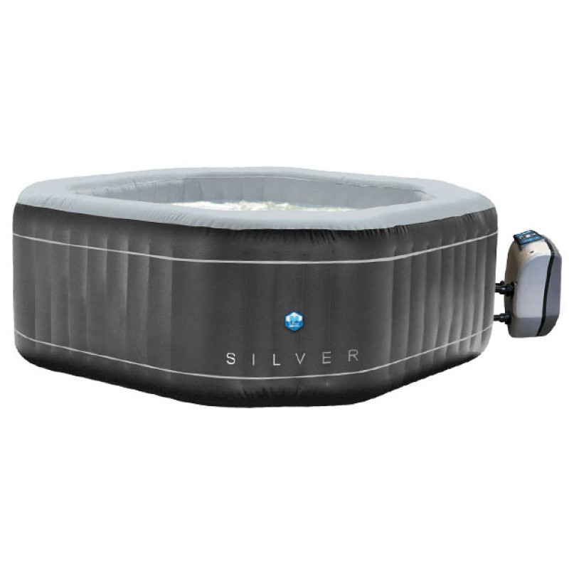 ΠΙΣΙΝΑ Spa-Υδρομασάζ 5 Ατόμων NetSpa Silver SLV-155C ΠΙΣΙΝΑ Spa-Υδρομασάζ 5 Ατόμων NetSpa Silver SLV-155C