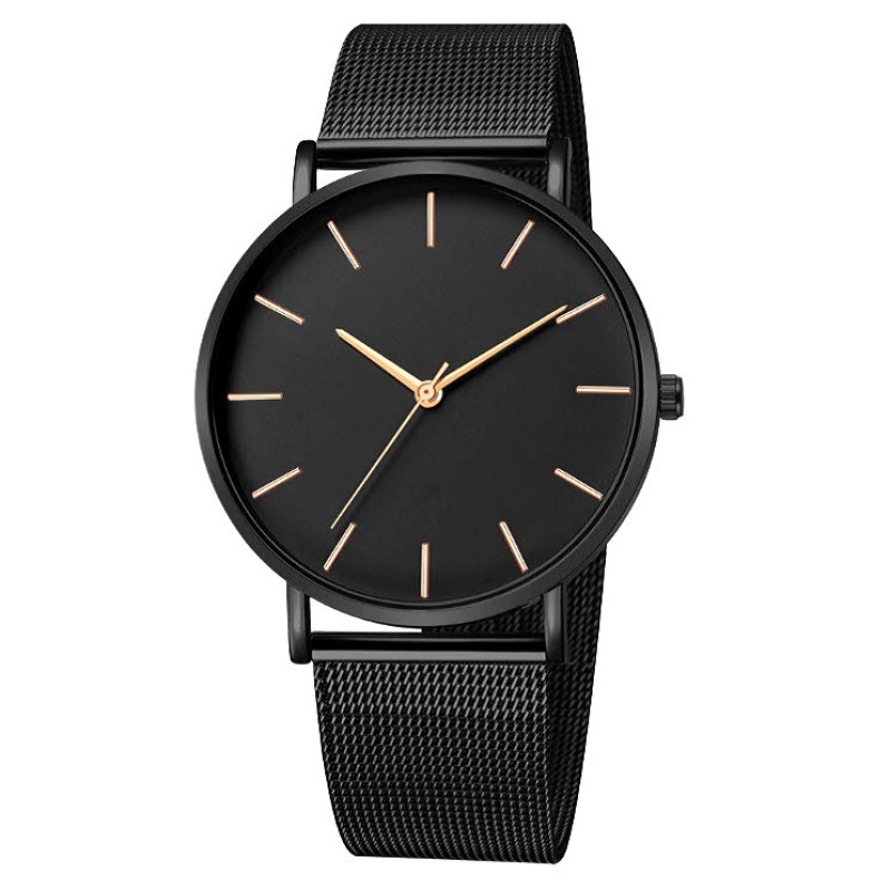 ΡΟΛΟΙ Ανδρικό quartz λουράκι ατσάλι μαύρο GENEVA A03A24-421 ΡΟΛΟΙ Ανδρικό quartz λουράκι ατσάλι μαύρο GENEVA A03A24-421