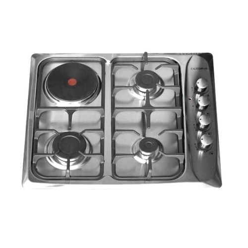ΕΣΤΙΑ Υγραερίου Εντοιχισμένη 3+1 INOX CALFER B431-X