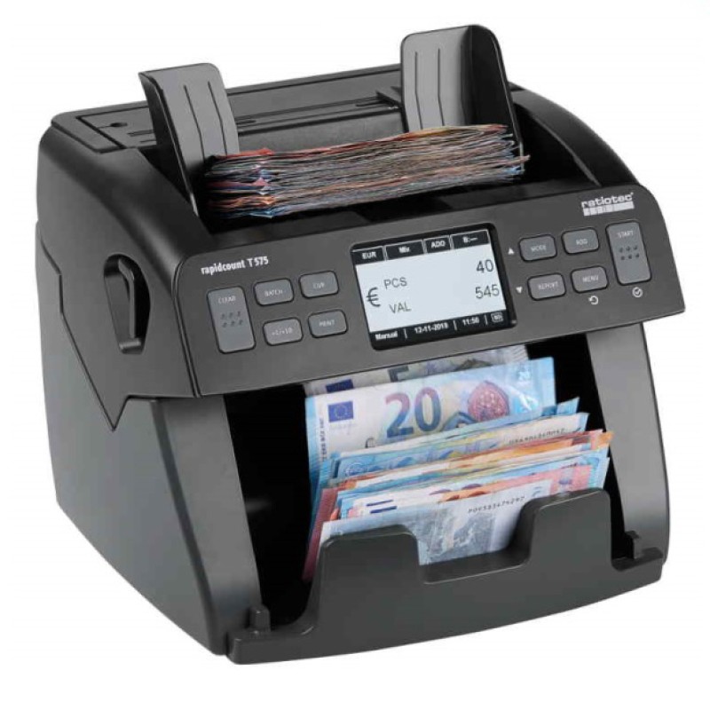 ΚΑΤΑΜΕΤΡΗΤΗΣ Χαρτονομισμάτων Μικτής Καταμέτρησης RATIOTEC Rapicount T575