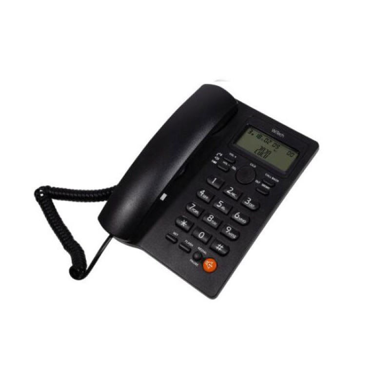 ΤΗΛΕΦΩΝΟ Ενσύρματο μαύρο WiTech WT-2010BLK