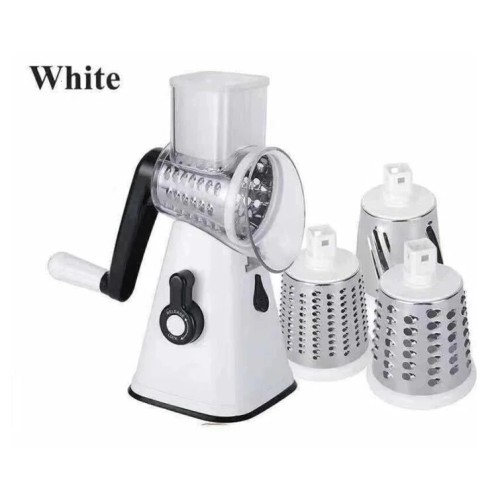 ΤΡΙΦΤΗΣ Χειροκίνητος με 3 Αξεσουάρ Κοπής Λευκός DSP KJ-3052WH