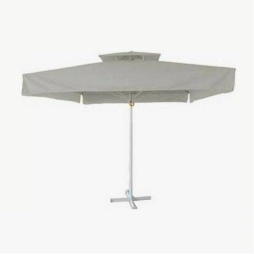 ΟΜΠΡΕΛΑ ΕΠΑΓΓΕΛΜΑΤΙΚΗ Βαρέως Τύπου Αλουμινίου Εκρού Τετράγωνη 3x3 BLIUMI 5138 G