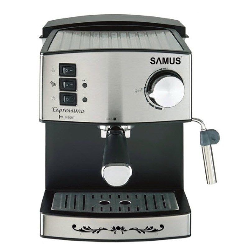 ΚΑΦΕΤΙΕΡΑ Espresso 15bar,850W SAMUS ESPRESSIMO SILVER 80201 ΚΑΦΕΤΙΕΡΑ Espresso 15bar,850W SAMUS ESPRESSIMO SILVER 80201