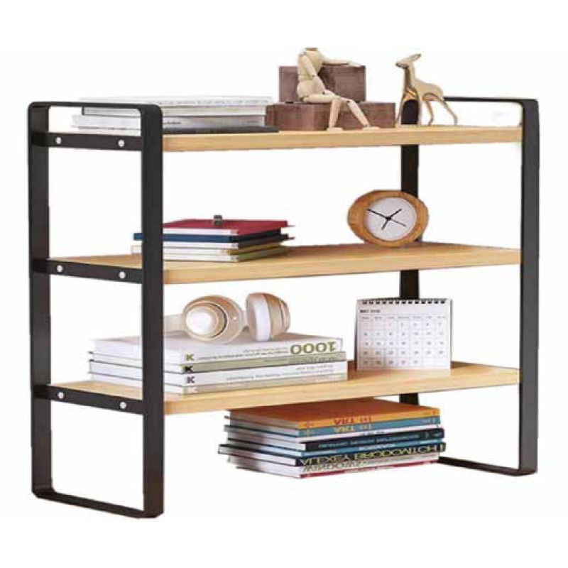 ΡΑΦΙΕΡΑ Ξύλινη Τριών Επιπέδων 50x20x54cm NEWEST 003-3