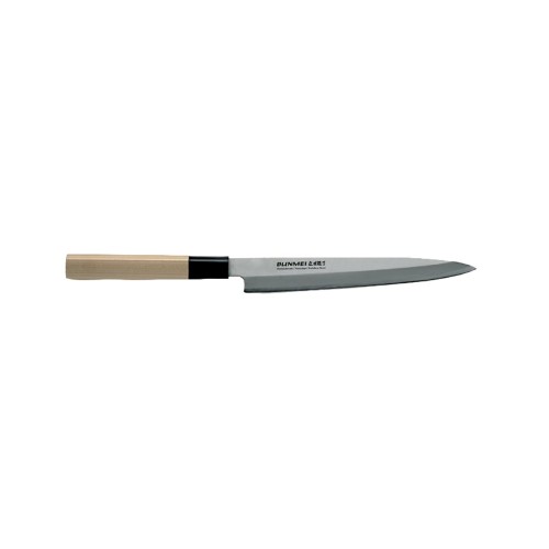 Χειροποίητο μαχαίρι Ιαπωνίας, Yanagi Sashimi 21cm, με ξύλινη λαβή από Ιαπωνική Μανόλια (Kobushi magnolia) BUNMEI 120116