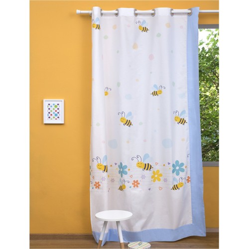 Παιδική Κουρτίνα 150x250cm, με Τρουκς & Δέστρα Αριστερή, Μέλισσα ZOUZOUNIA ZOU-BD-057