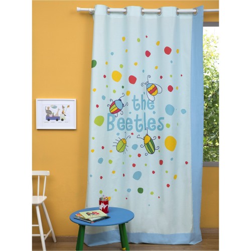 Παιδική Κουρτίνα 150x250cm, με Τρουκς & Δέστρα Αριστερή, Μπάμπουρας ZOUZOUNIA ZOU-BD-058