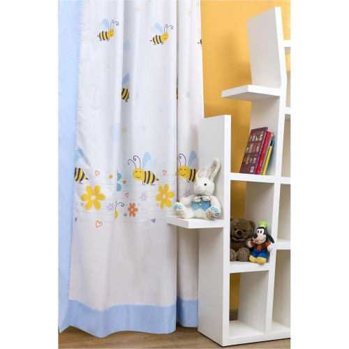Παιδική Κουρτίνα 150x250cm, με Τρέσσα & Δέστρα Δεξιά, Μέλισσα ZOUZOUNIA ZOU-BD-061