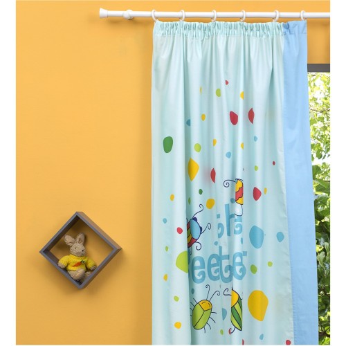 Παιδική Κουρτίνα 150x250cm, με Τρέσσα & Δέστρα Δεξιά, Μπάμπουρας ZOUZOUNIA ZOU-BD-072