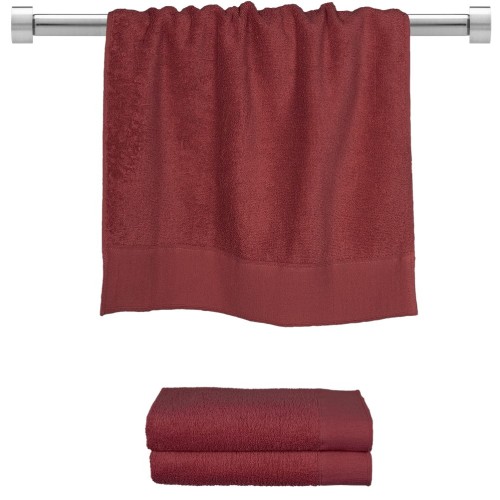 ΠΕΤΣΕΤΑ Προσώπου 50x100cm μπορντώ 600gr/m² Πενιέ Σειρά Premium Fennel TWPR-50100-BD