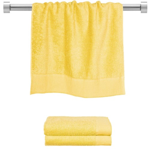 ΠΕΤΣΕΤΑ Προσώπου 50x100cm κίτρινη 600gr/m² Πενιέ Σειρά Premium Fennel TWPR-50100-YE