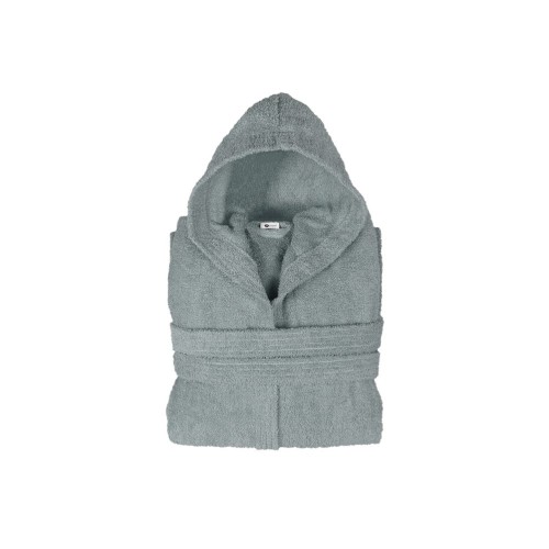 ΜΠΟΥΡΝΟΥΖΙ με Κουκούλα Παιδικό 6-8 Γκρι 420gr/m² Πενίε Σειρά Comfort Fennel BRHC-Y6-8-GR