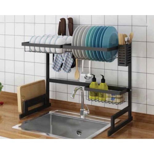 ΠΙΑΤΟΘΗΚΗ Διώροφη Μεταλλική 65χ31,5χ52cm NEWEST B65