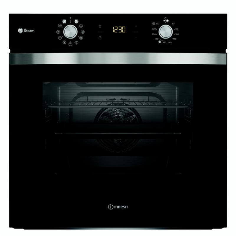 ΦΟΥΡΝΟΣ Εντιχοιζόμενος 71 Λίτρων με Αυτοκαθαρισμό INDESIT IFWS 4841 JH BL