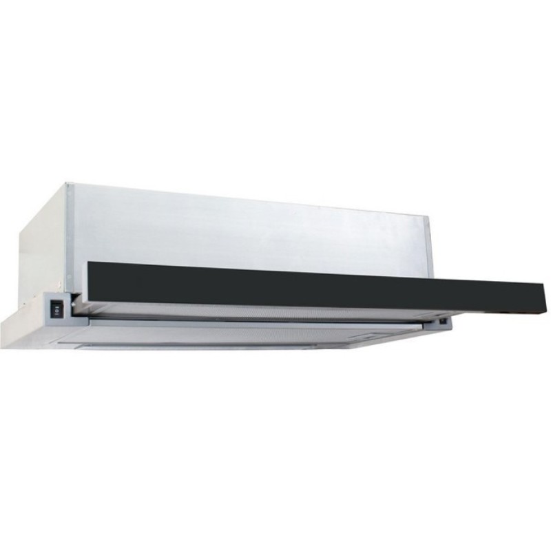 ΑΠΟΡΡΟΦΗΤΗΡΑΣ Εντοιχισμένος Συρόμενος Μαύρος/INOX FINLUX SLIMLUX CA30-60XFG BK