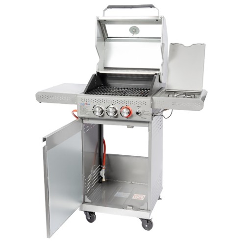 ΨΗΣΤΑΡΙΑ BBQ ΥΓΡΑΕΡΙΟΥ 2+1 INOX 9.5Kw CALFER BBQ-021