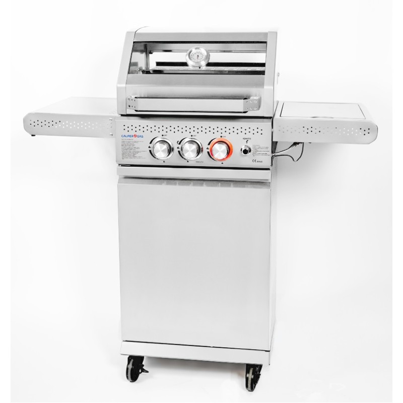 ΨΗΣΤΑΡΙΑ BBQ ΥΓΡΑΕΡΙΟΥ 2+1 INOX 9.5Kw CALFER BBQ-021